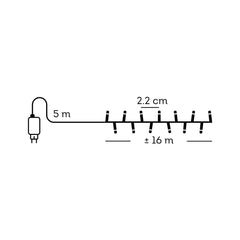 Catena LED Compact 16 m multicolor da esterno - immagine 4