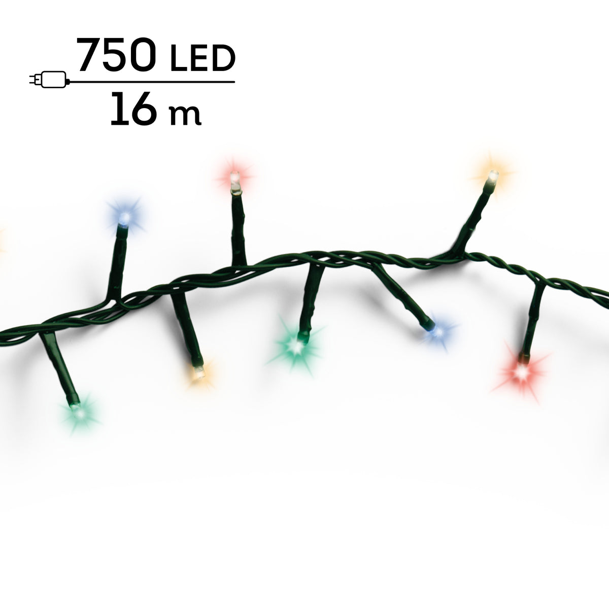 Catena LED Compact 16 m multicolor da esterno - immagine 8