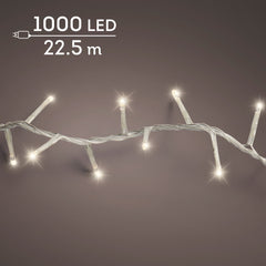 Catena LED Compact 22,5 m bianco caldo cavo trasparente