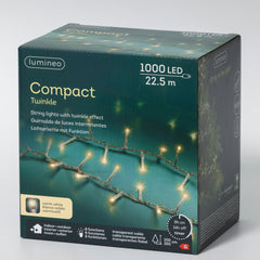 Catena LED Compact 22,5 m bianco caldo cavo trasparente - immagine 2