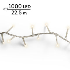 Catena LED Compact 22,5 m bianco caldo cavo trasparente - immagine 8