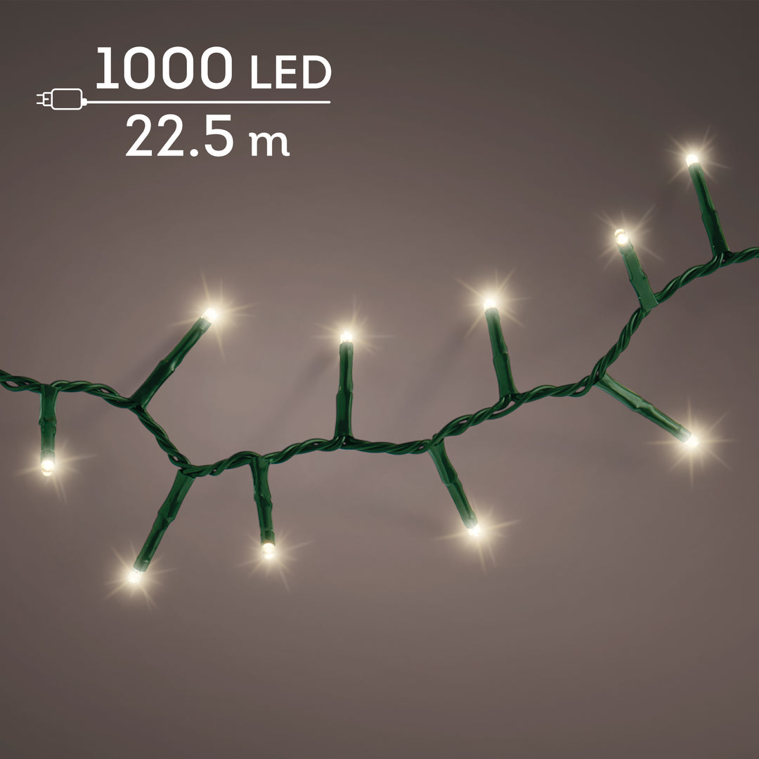 Catena LED Compact 22,5 m bianco caldo da esterno