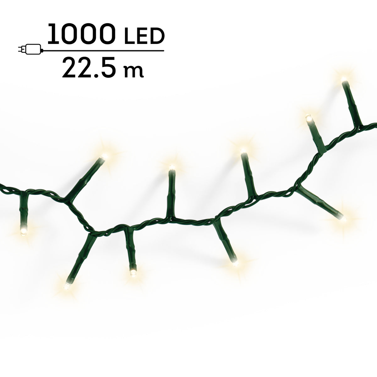 Catena LED Compact 22,5 m bianco caldo da esterno - immagine 8