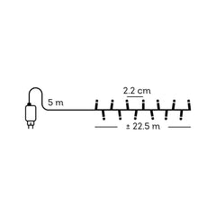 Catena LED Compact 22,5 m bianco freddo da esterno - immagine 4