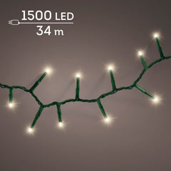 Catena LED Compact 34 m bianco caldo da esterno