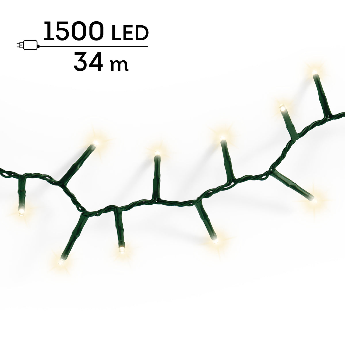 Catena LED Compact 34 m bianco caldo da esterno - immagine 8