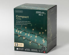 Catena LED Compact 45 m bianco caldo cavo trasparente - immagine 2