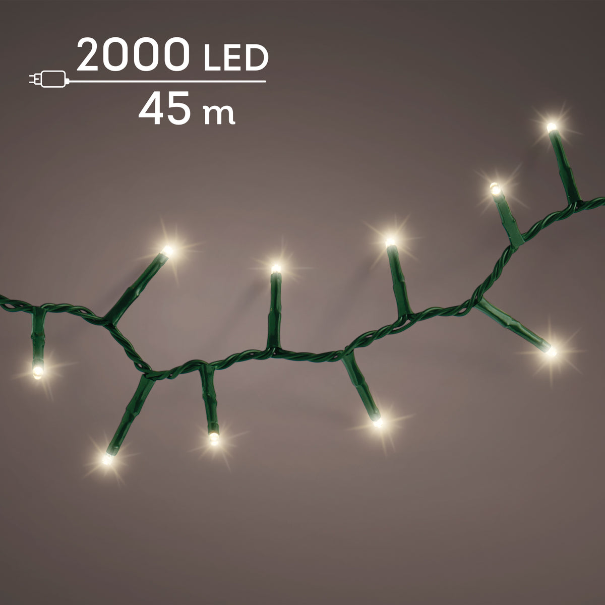 Catena LED Compact 45 m bianco caldo da esterno
