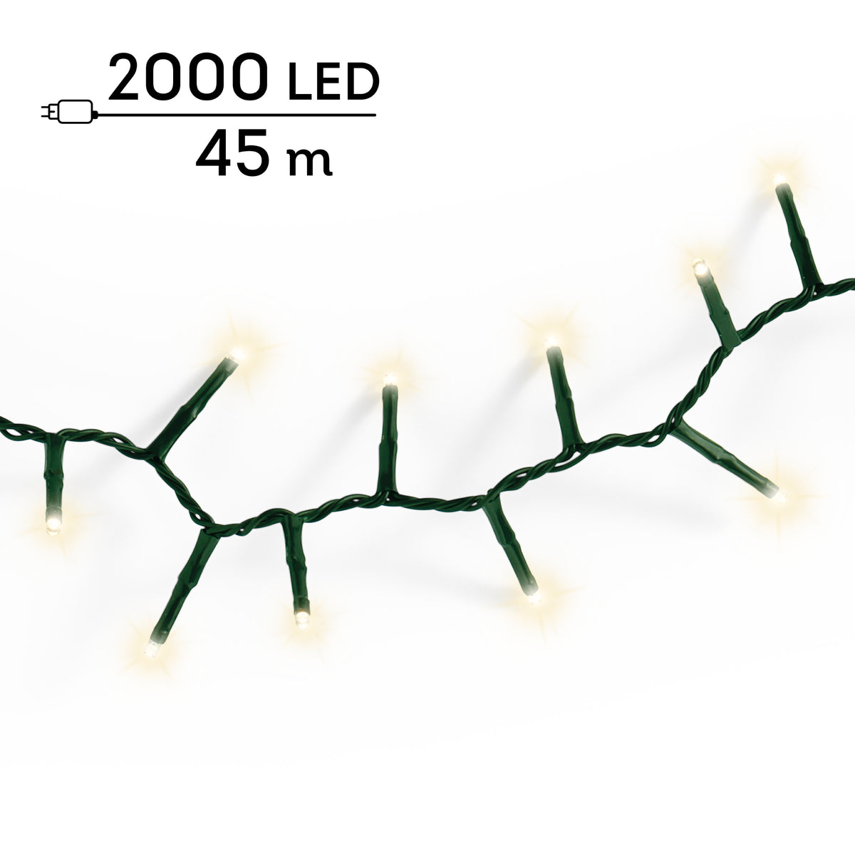 Catena LED Compact 45 m bianco caldo da esterno - immagine 8