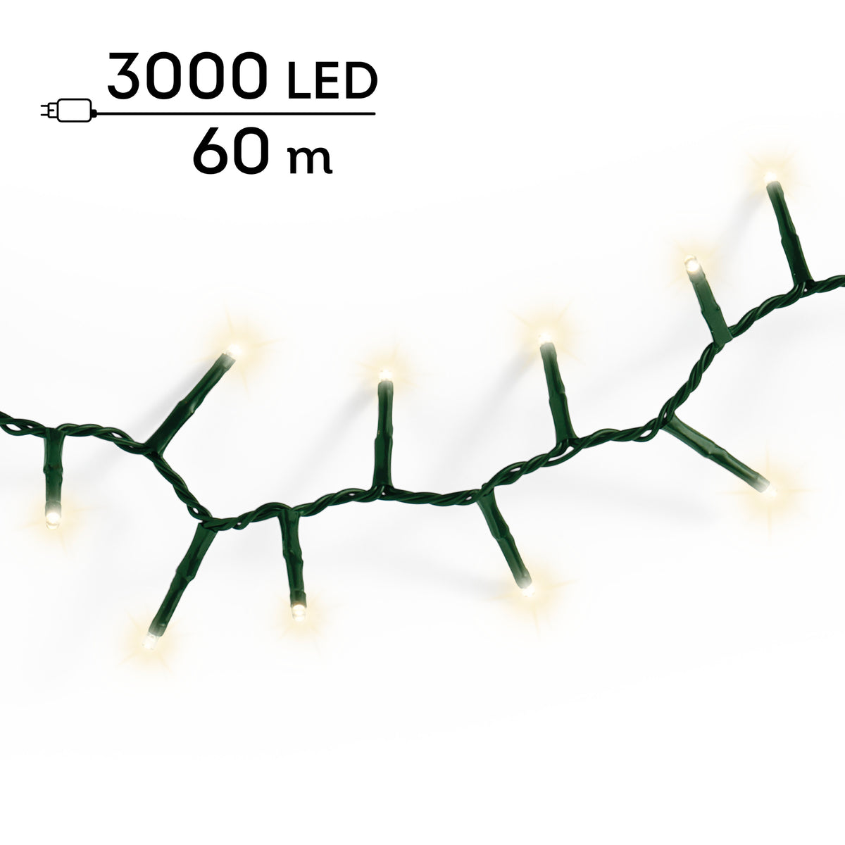 Catena LED Compact 60 m bianco caldo da esterno - immagine 8