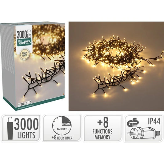 Catena Luminosa TreeCluster 3000 LED Bianco Caldo – 39 m (cod. AX9560080)