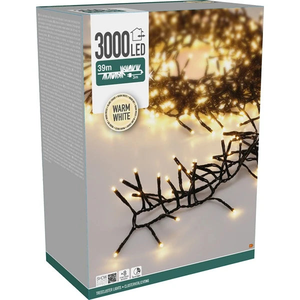 Catena Luminosa TreeCluster 3000 LED Bianco Caldo – 39 m (cod. AX9560080)
