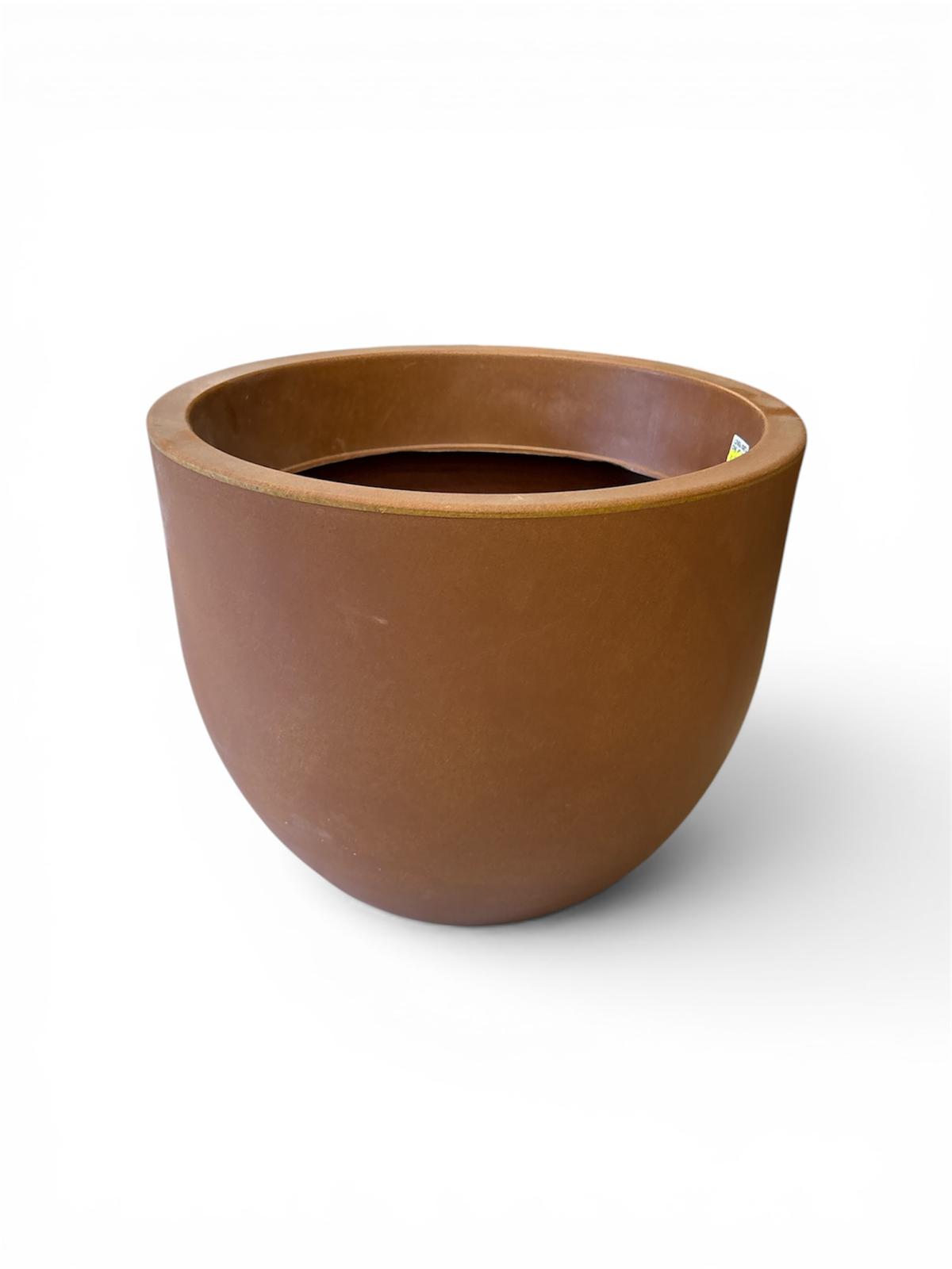 Cnl Vaso Conca Rotonda in Resina Corten 40 cm