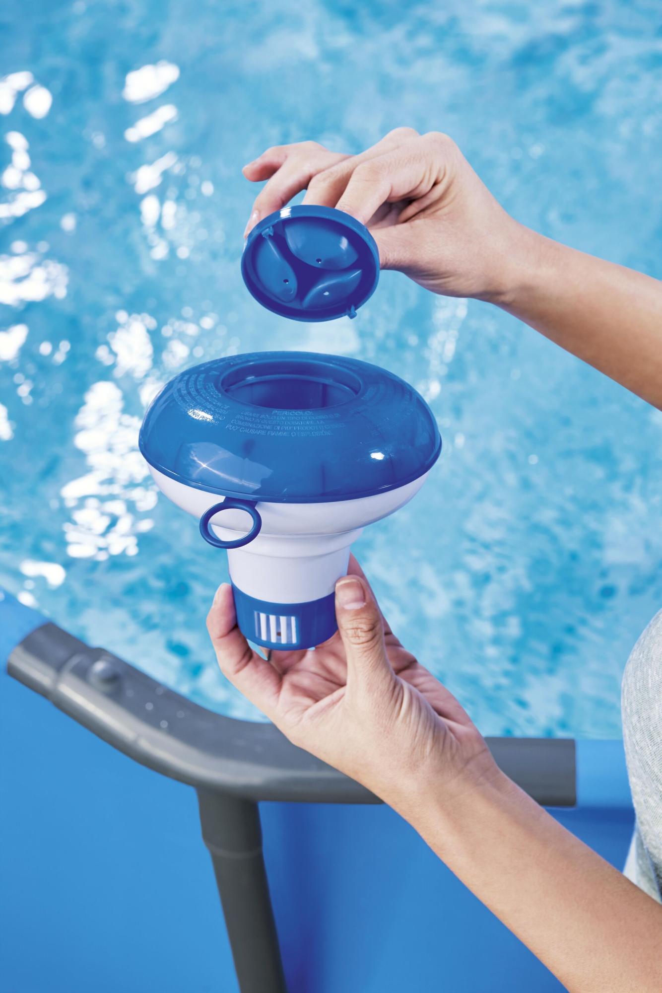 Dosatore Chimico Galleggiante per Piscina 12,7 cm – Cloro e Bromo con Rilascio Regolabile
