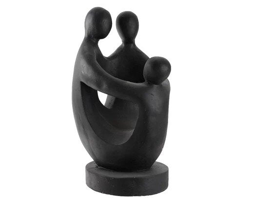 Statua Famiglia in Polimagnesio (3 Persone)