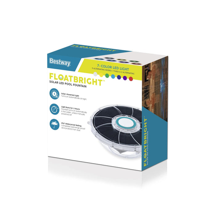 Fontana Solare con Illuminazione LED FloatBright – Gioco d'Acqua Decorativo per Giardino