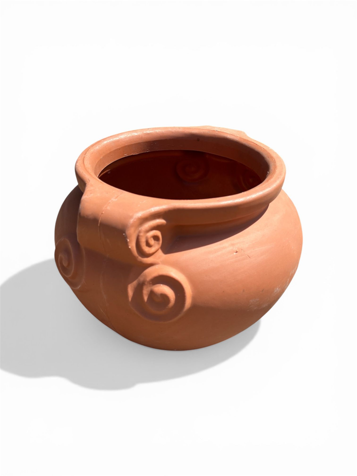 Vaso da Interno ed Esterno in Resina Anticato – Elbi Terra | Ultimi Pezzi