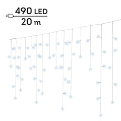 Luci a ghiacciolo LED 20 m bianco freddo da esterno - immagine 8