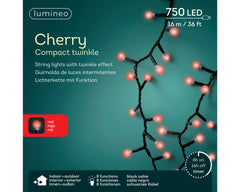 Luci Cherry LED 16 m rossa da esterno - immagine 2
