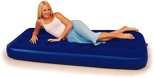 Materassino Singolo Gonfiabile Floccato Bestway 185x76x22 cm – Blu con Superficie in Velluto