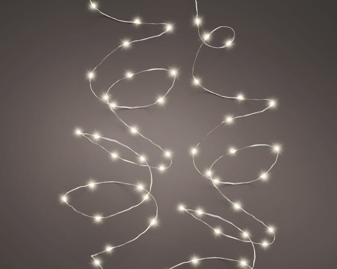 Micro luci LED 23,95 m bianco caldo da esterno
