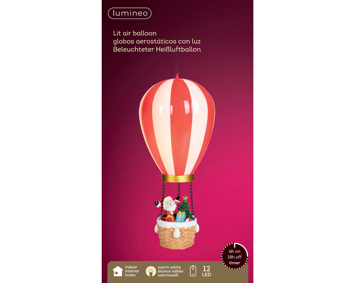 Palloncino LED effetto fiamma 32,5 cm 4 assortiti - immagine 2