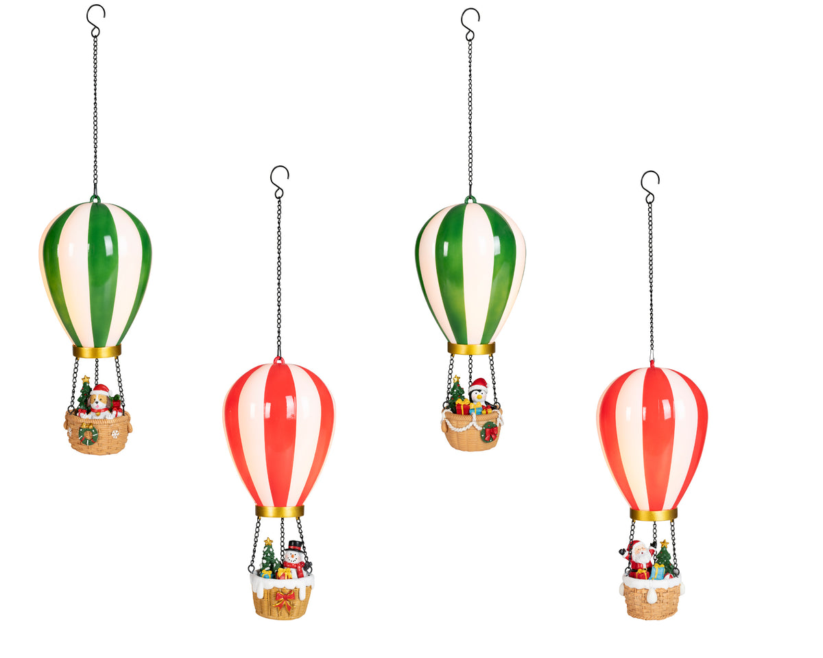 Palloncino LED effetto fiamma 32,5 cm 4 assortiti - immagine 3