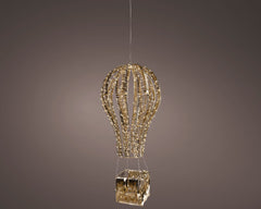 Palloncino LED oro 100 cm da esterno