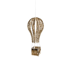 Palloncino LED oro 100 cm da esterno - immagine 3