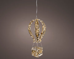 Palloncino LED oro 60 cm da esterno