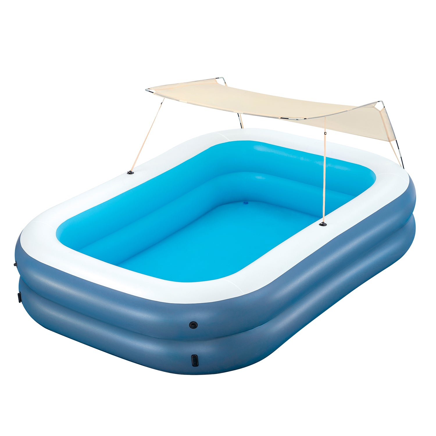 Bestway Piscina Family Summer Bliss 254x178x140 cm con Parasole