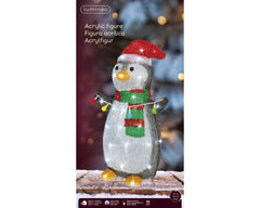 Pinguino LED in acrilico 45 cm da esterno - immagine 2