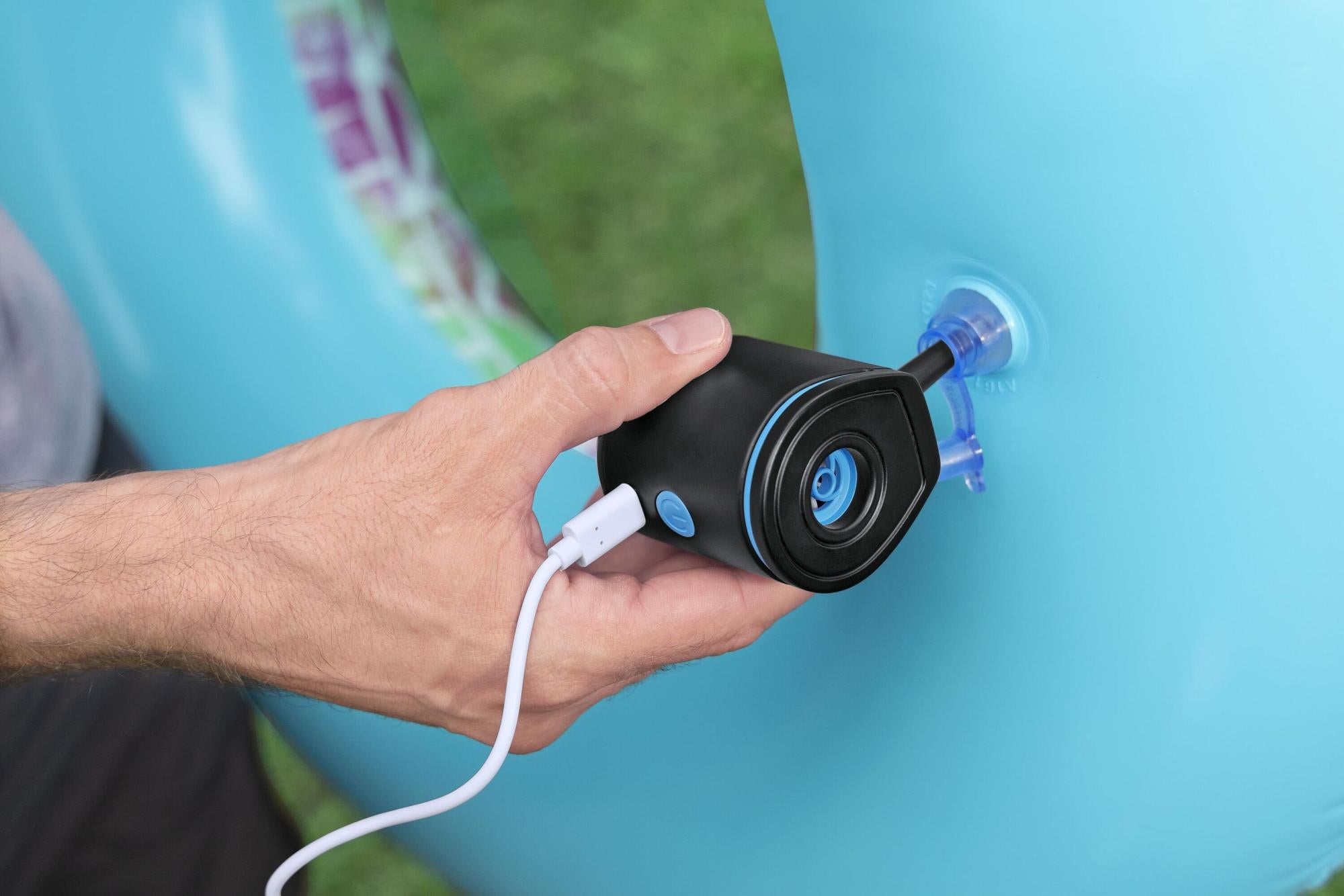 Pompa di Gonfiaggio Elettrica Bestway PowerTouch Pocket USB – 90 L/min con 3 Adattatori
