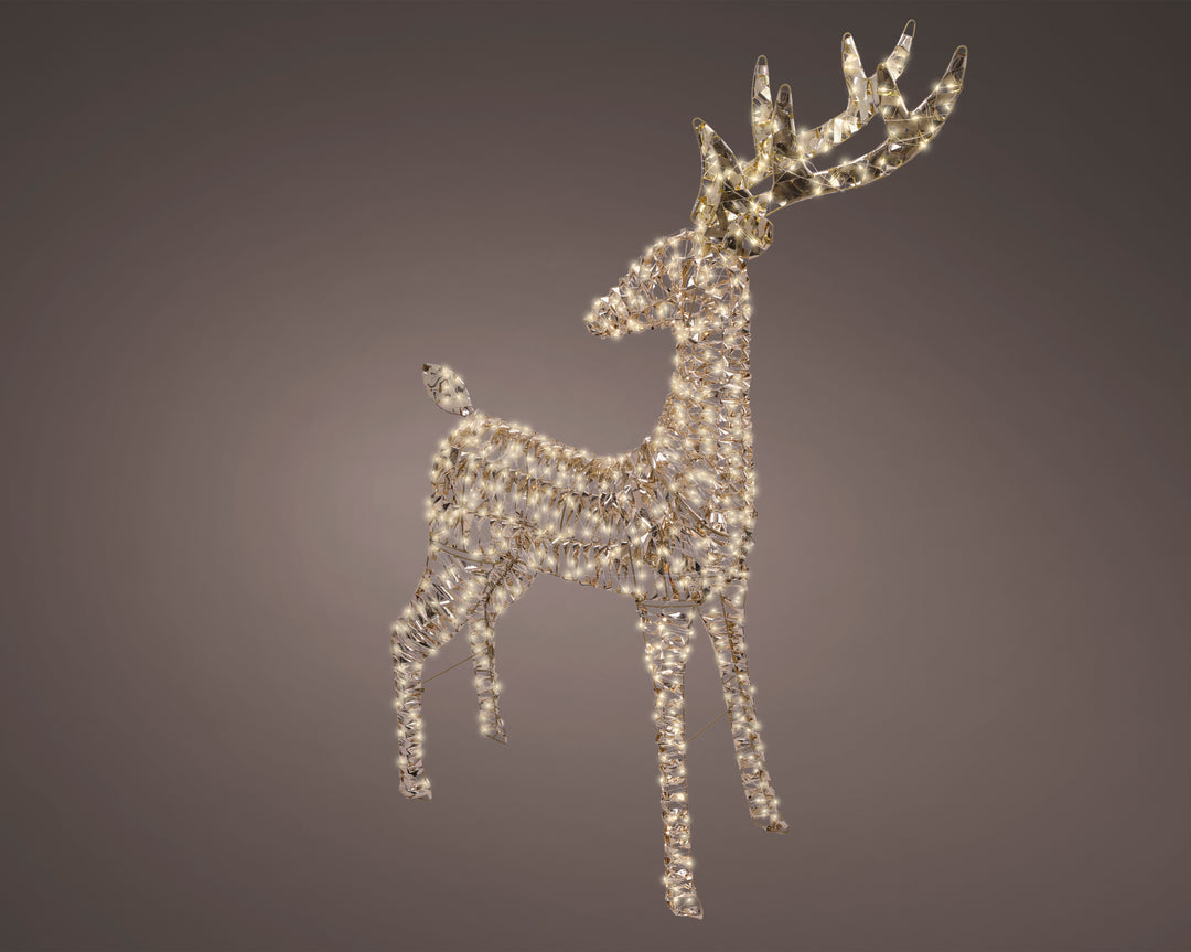 Renna LED oro 130 cm da esterno
