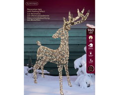 Renna LED oro 130 cm da esterno - immagine 2