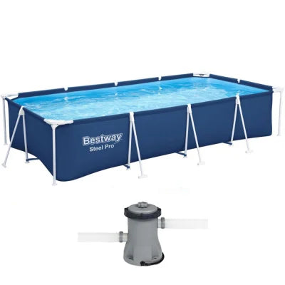 Piscina Bestway Steel Pro 400 x 211 x 81 cm con pompa filtro – Cod. 56424
