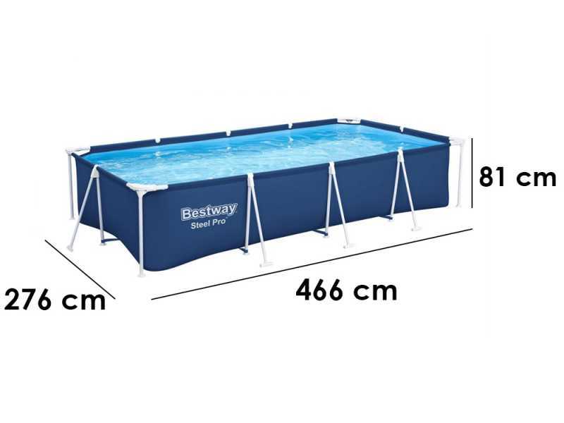 Piscina Bestway Steel Pro 400 x 211 x 81 cm con pompa filtro – Cod. 56424