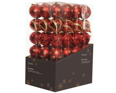 Sfere natalizie infrangibili rosse 15 cm - immagine 2